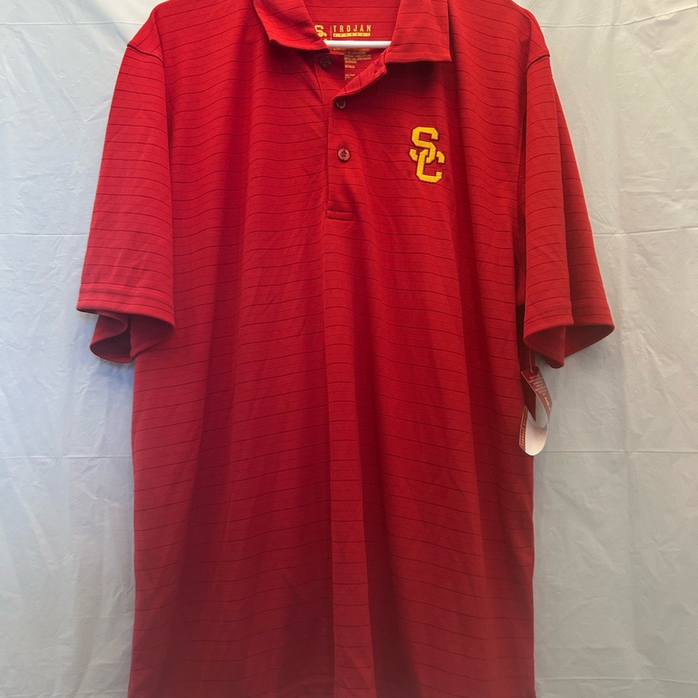 Trojan Apparel Men’s USC Trojans 3 button Collar Shirt Sz 2XL NWWT